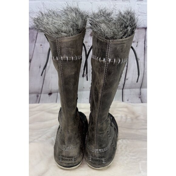 SOREL Women's Cate The Great Waterproof Winter Boot Leather Size 9 - Picture 7 of 10